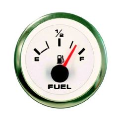 Sierra 62551P White Premier Pro Series, Stainless Steel Fuel Gauge