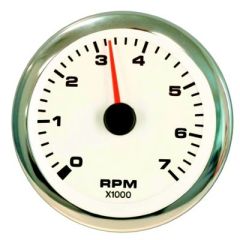Sierra 62561P White Premier Pro Series, Stainless Steel Outboard Tachometer Gauge
