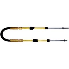 SeaStar Solutions 3300 Series Control Cable Assembly, durable stainless steel, brass fittings, universal design, compatible with various engine controls, 10/32" threads, precise throttle control, 3" nominal travel, 8" minimum bend radius, SeaStar Solution