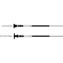 SeaStar Solutions 33LU Control Cable, Knob T-handle, marine equipment, throttle control