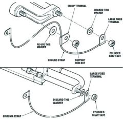 SeaStar HA5477 Grounding Strap, O/B Cylinder