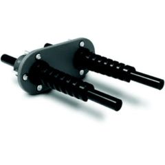 Dometic HO7205 Field Install Bulkhead Fitting Kit, Dual Hose, Black Plastic, Seastar Solutions, marine industry, hose routing, boat aesthetics