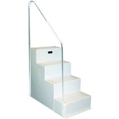 Quad Boarding Step, Handrail, Boat Access, Marine Conditions, Non-Skid Surface, Todd Enterprises, Boating Adventures, Boarding Platform