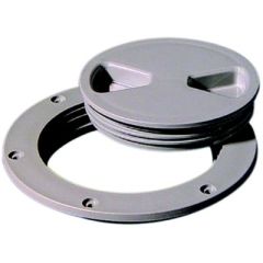 Tempress 43133 Screw Out Deck Plate, 6" Dark Grey, boat accessories, marine vessel upgrades