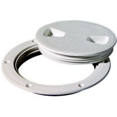 Tempress 43130 Screw Out Deck Plate, White, Boating Accessory