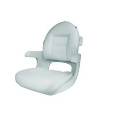 Tempress Elite Helm High Back Seat, White Shell, NaviStyle StylePanel, Marine Seating, Lumbar Support, Comfort, Durability, Style, Tempress Products, High Back Design, Boating Experience, Marine Accessories, Quality, Aesthetics