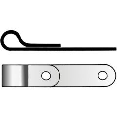 Forespar 301008 TES-1 Terminal Eye Strap, Stainless Steel Eye Strap