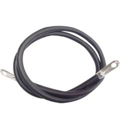 Sierra 2 Gauge Battery Cable Assemblies, American Wire Gauge 2, Reliable Battery Connection, Maximum Power Efficiency, Durable Black Design, Long-lasting Performance, 48-inch Length, Soldered Lug Terminals, Secure Connection, Vehicle Marine Setup, Quality