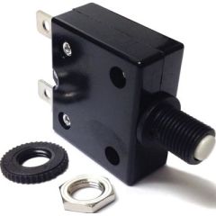 Sierra CB41270 Push Button Circuit Breaker, 40 Amp, White, DC applications, electrical system, circuit protection, panel mounted breakers, Sierra Amps, 40 Amp capacity, DC-powered system, electrical circuits, circuit breaker, electrical setup, electrical 