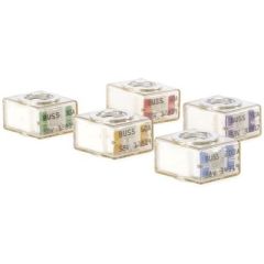 Sierra FS84230 Marine Rated Battery Fuse, 300A, Grey, circuit protection, marine applications, high-vibration, bolt-down design, M8 stud, ignition protected, insulating cap, compact design, DC Main, Bow Thruster, Inverter, windlass circuits, ABYC requirem