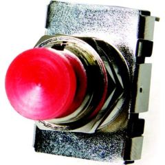 horn button, red plunger, vehicle enthusiast, Sierra, top-notch performance, durability, sleek design, vibrant red color, momentary On-Off SPST feature, contoured plastic button, chrome-plated brass mounting stem, 1/2" mount hole, brass blade terminals, r