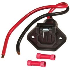 Male Boat Side Trolling Motor Plug, 8-gauge 2-wire