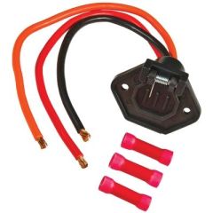 Male Boat Side Trolling Motor Plug, 8-Gauge Wire