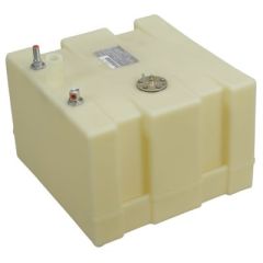 Tank-Fuel Below Deck 15 Gal, Cross-Linked Polyethylene Tank, Ethanol and Biodiesel Resistant, Corrosion-Pit Resistant, Hose Tite Fill Neck, Machined Aluminum Fittings, E10 Compatible, 360° Swivel Capability, ABYC NMMA USCG Compliant, CE Certified Parts, M