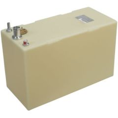 Tank-Fuel Below Deck 20 Gal, cross-linked polyethylene tank, ethanol and biodiesel, corrosion-pit resistant, molded fill neck, Hose Tite, machined aluminum fittings, E10 requirements, ABYC regulations, NMMA regulations, USCG regulations, CE certification,