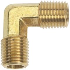 M/M 1/4" NPT Brass Elbow, fuel line