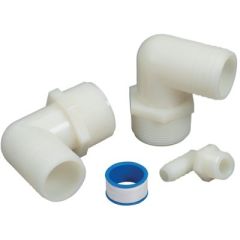 Waste Hose Tank Adapter Kit, 90° Pipe To Hose, Moeller, Custom Installation, Hassle-Free Attachment