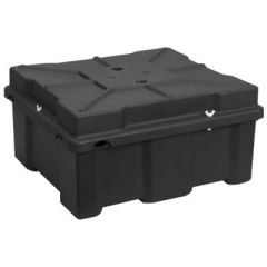 Moeller 042211 Battery Box, Double 8D High, Battery Storage, Battery Performance, High-Strength Polyethylene, Coast Guard Regulations, Battery Transport, Battery Protection, Battery Accessories, Battery Durability