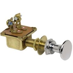Cole Hersee M482 Switch Push-Pull, Bulk, electrical control, durable, reliable, chrome plated, brass construction, moisture resistant, versatile installation, high power rating, long-lasting performance, industrial application, Cole Hersee brand, excellen