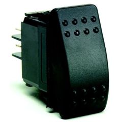Cole Hersee XXX Weather Resistant Rocker Switch, SPST, IP66 and IP68 Certified, Neoprene Mounting Gasket, Panel Seal, Ignition Protected, Black Plastic Housing, Silver Contacts, 20 Amps at 12 VDC, Removable Actuators, Customization, Versatility, Automotiv