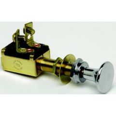 Cole Hersee M628BP, Off-On Push Pull Switch, electrical needs, high-quality switch, unparalleled performance, reliability, 1 circuit design, normally off configuration, 2 positions, non-corrosive construction, gasket sealed case, brass mounting stem, chro