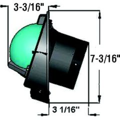Navigator Compass, Bulkhead Mount, Combi Dial, Black, Sleek design, Reliable readings, Durable construction, Precise operation, Dual 12 volt NiteVu lighting, Fiberglass reinforced bowl, 5-year warranty, Easy installation, Upgrade navigation.