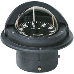 Voyager Compass-Flush Mount, Flat Dial, Black, Ritchie Navigation, NiteVu Night Illumination