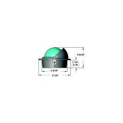 Voyager Compass-Flush Mount, Combi Dial