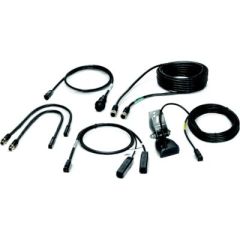 Humminbird 7000621 HWAL Dual Helix Starter Kit, Transom Mount, Ethernet-equipped HELIX models, Dual Spectrum CHIRP transducer, MEGA Imaging units, Minn Kota motors, Built-In MEGA Down Imaging, AS EC 20E Ethernet Cable, AS EC QDE Ethernet Adapters, MKR-MDI