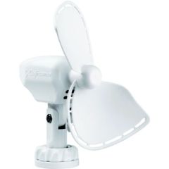 Caframo Ultimate 2-Speed Compact 12VDC Fan, White, efficient cooling