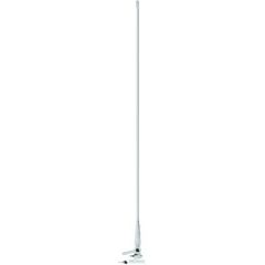 Cobra 5' Fiberglass VHF Antenna, Base, Marine communication, Fixed Mount radio, Cobra Marine, 3dB Gain Dual Swivel, NOAA Weather, Corrosion-resistant nylon, RG 58 Coax cable, PL 259 connectors, Signal strength, Stylish design, Professional sailor, Weekend