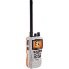 CobraMarine 6 Watt Floating Handheld VHF Radio, White, marine adventures, crystal clear communication
