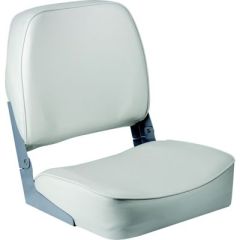 Wise 3313710 Promotional Marine Grade Vinyl Boat Seat, Low Back
White, Injection Molded High-Impact Plastic Frames, Compression Foam Padding, Heavy-Duty 28 oz. Marine Grade Vinyl, 5-Year Warranty, 3-Year Warranty, H: 18" W: 16"