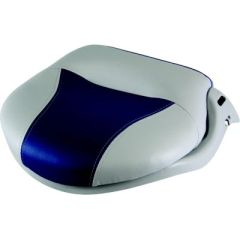 Pro-Verizon Tour Seat, Grey/Blue, boating adventures, boat owner, high-impact plastic frames, compression foam padding, marine grade vinyl upholstery, installation, 6-year warranty, 3-year warranty, craftsmanship, boating experience, stylish design.
