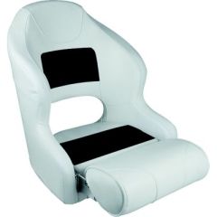Wise 8WD33151009 Deluxe Pontoon Furniture, Bucket Seat, Marine-Grade Vinyl, Flip-Up Bolster, High Impact Plastic Frame, UV Resistant, 6-Year Warranty, 3-Year Warranty, Comfortable Seating, Pontoon Boat, Stylish Design, Boating Enthusiast, Durable Construc