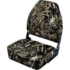 Wise 8WD617PLS733 Camouflage High-Back Fold-Down Seat, Real Tree Max 5, outdoor, comfort