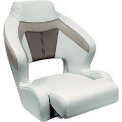 Wise BM33381066 Premier Pontoon XL Bucket Seat, Flip Up Bolster