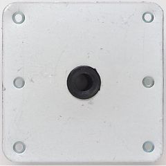 Attwood Lock'N-Pin, Base Plate, Zinc Plated Steel, Marine Accessories, Boat Foundation, Secure Attachment, ABYC Code B, Threaded Design, Low-Profile Appearance, Elegance, Quality, Reliability.