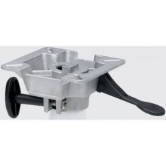 Swivl-Eze Lakesport 2-3/8" Locking Seat Mount, Attwood Marine, durable cast aluminum, friction control, 3° tilt angle, ABYC Code AO, 5/8" installed height, sleek aluminum construction, boating equipment, comfort, durability, style.