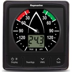 Raymarine E70150 i60 Wind Display System, sailing adventures, precision, style, accurate wind, close-hauled wind, viewing angles, day and night conditions, visibility, push-button controls, SeaTalk, SeaTalk<sup>ng</sup>, NMEA 2000 compatibility, transduce