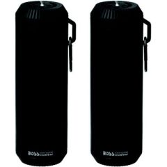 Boss Audio BOLTBLK Portable Bluetooth Speakers, TWS Technology, Black, USB/SD Slot, Rechargeable Battery, Emergency Flashlight, IPX4 Waterproof, Built-in Microphone, Compact Design, Boss Audio Systems