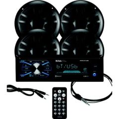 Boss Audio MCBK634B64 Bluetooth Weatherproof Marine Receiver Package, 6.5" Speakers