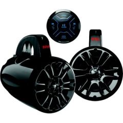 Boss Audio MG150T4 Receiver, Waketower/UTV/Roll Bar 4" Speaker System