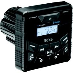 Boss Bluetooth® Weatherproof In-Dash Gauge Digital Media AM/FM Receiver, marine gauge receiver