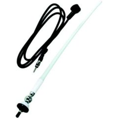 Boss Audio MRANT12W AM/FM Rubber Antenna, White, marine antenna, durable antenna