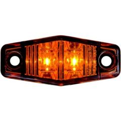 LED Mini Clearance/Marker-Amber, compact lighting, vehicle lighting, waterproof lens, energy-efficient, long-lasting illumination, amber lens color, enhanced brightness, vehicle design, performance.