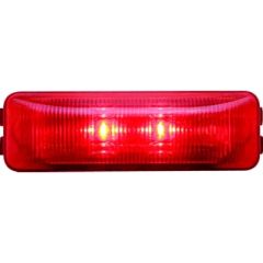 Fleet Count LED Thin Marker Light, Red, THINLINE RED MARK/CLEAR LITE