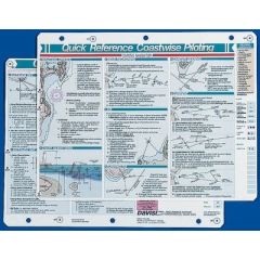 Davis 126 Coastwise Piloting Quick Reference Card, marine navigation, coastal waters, piloting information, compass relationships, distance off, chart symbols, marine navigation equipment, coastal navigator, coastal adventures