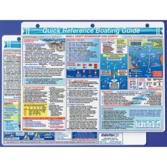 Davis 128 Boating Guide, Quick Reference Card, boating enthusiasts, procedures, equipment, safe, enjoyable, predeparture checklist, essential equipment, spare parts, fueling procedures, engine troubleshooting, radio use, trailering, launching, anchoring, 