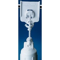 Davis 393 Fender Tender II, boat fender attachment, railing lock, lifeline lock, marine environment durability, Davis Instruments, boating safety, fender security, boating accessory, vessel protection